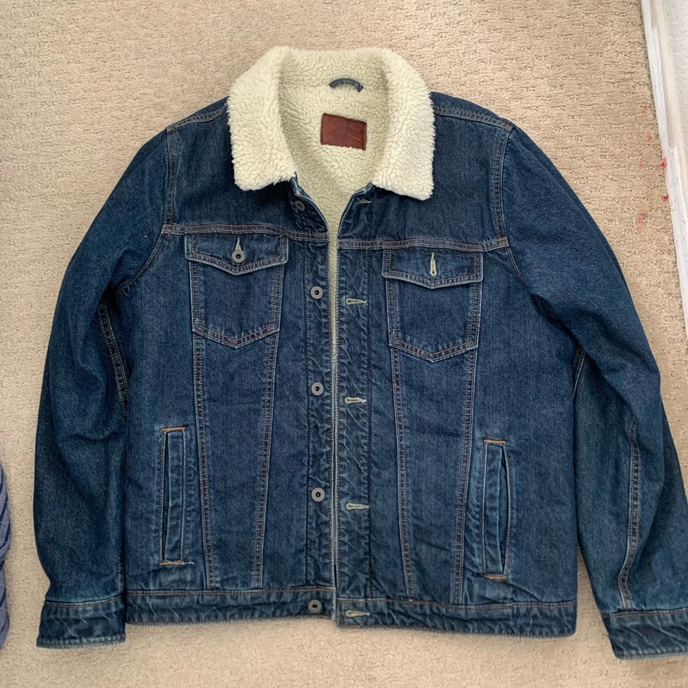 Jean jacket fur lined